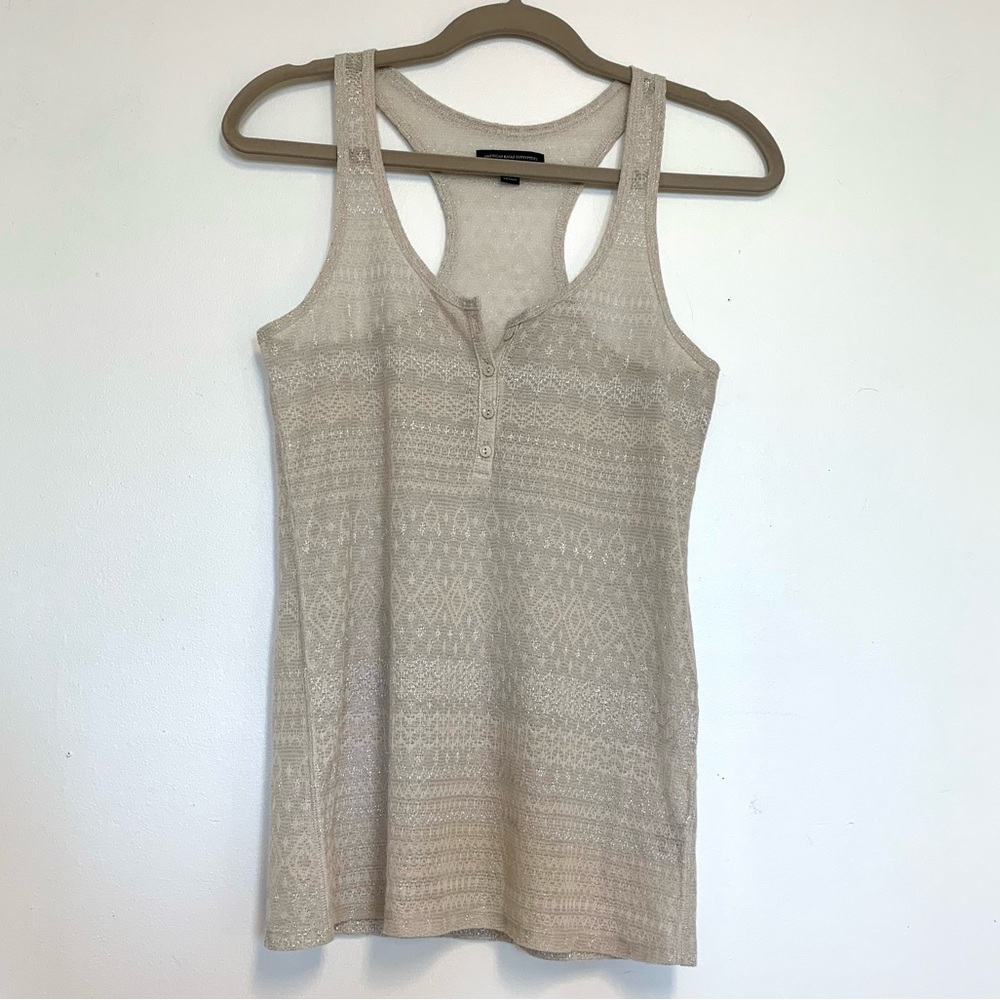 American Eagle Metallic Tank Top